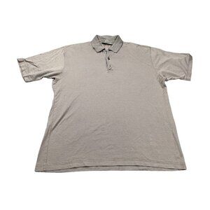 Vito Rufoio Lomo Couture Mens Large Brown Polo Shirt